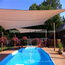 Vela HDPE + UV estabilizada para piscina com luz solar